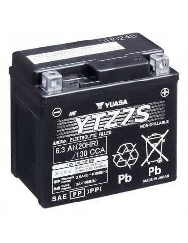 Bateria YTZ7S 12V 6Ah 113x70x105mm. Yuasa pré-carregada