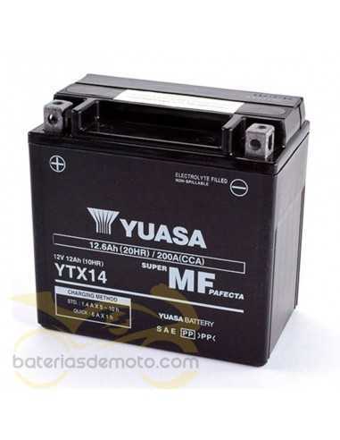 Batería YTX14 12V 12Ah 150x87x145mm Yuasa Precargada