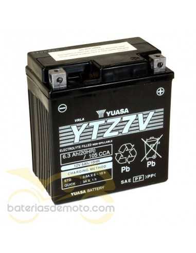 Bateria YTZ7V 12V 6,3Ah 113x70x120mm. Yuasa pré-carregada