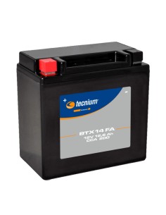 Bateria TECNIUM ativada YTX14 Moto