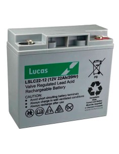 Bateria AGM 12v 22ah Lucas LSLC