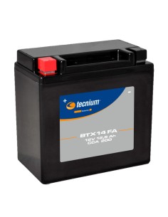 Batería TECNIUM activada YTX14-BS moto